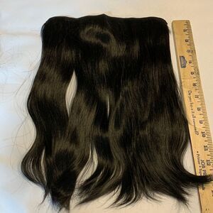 Halo natural black 14" extension w/invisible band w/four clips to hold in place